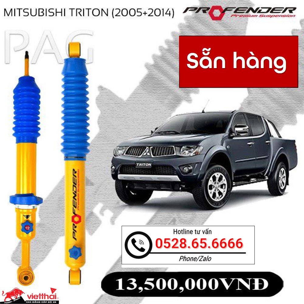Phuộc Profender PAG chỉnh 4 chế độ dành riêng cho Mitsubishi Triton đời 2005 - 2014